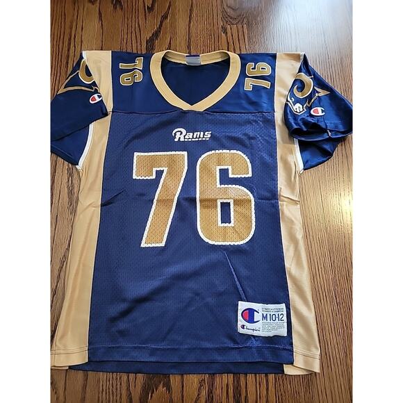 Champion St Louis Rams Orlando Pace Jersey Youth Medium 10-12 Football Boys - Picture 6 of 8